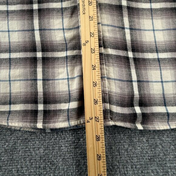 VTG Wrangler Short Sleeve Flannel Button Up Shirt Men Soft Plaid Colorful M/L - Picture 3 of 16
